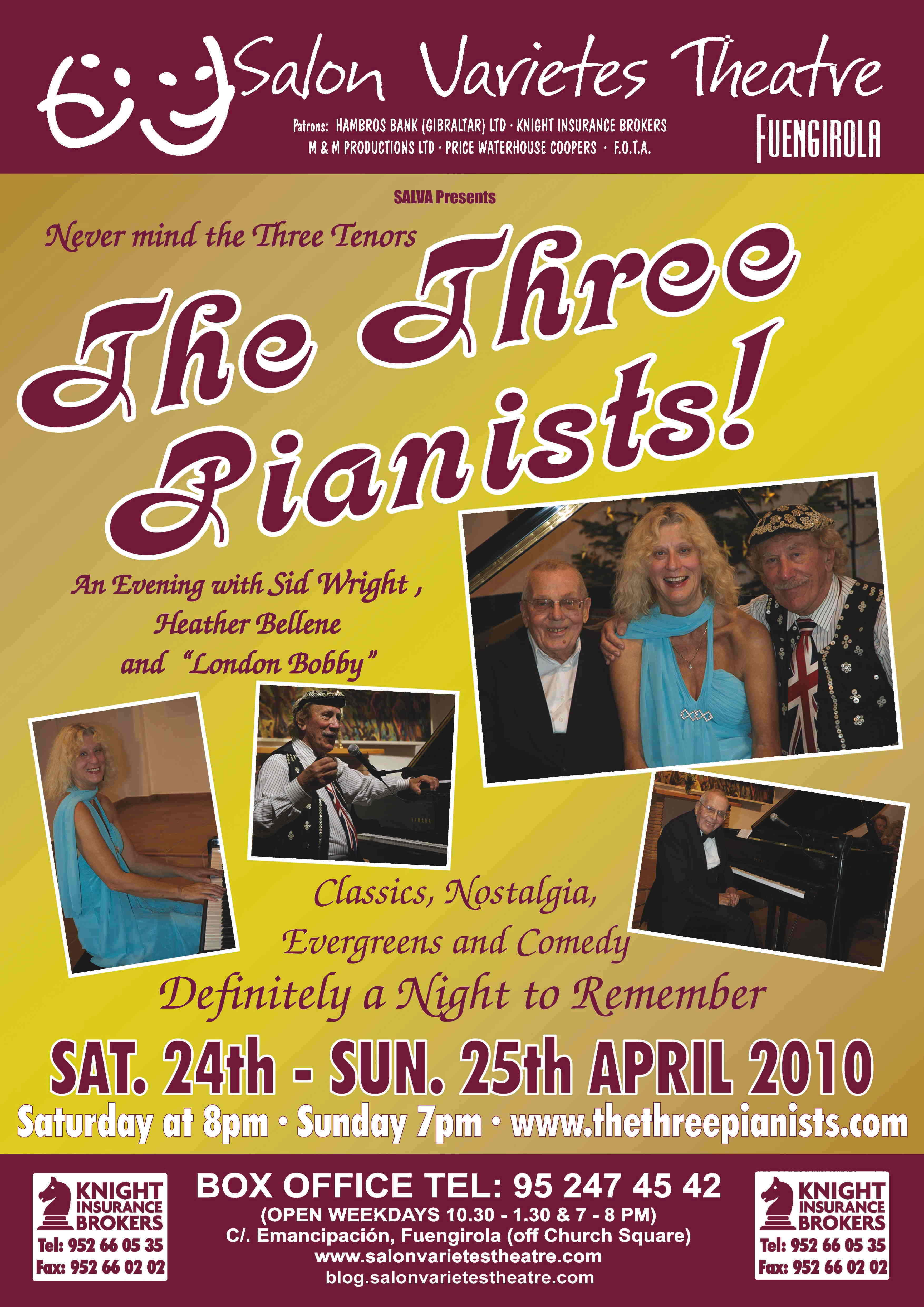 [Salon Varietes Three Pianists Poster]